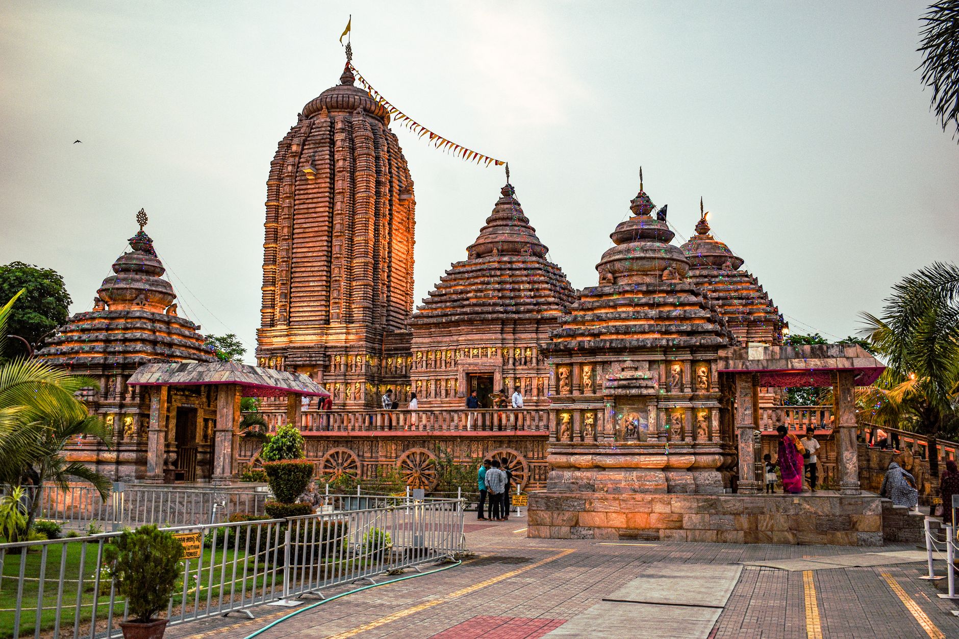 Iconic architecture of a historic Hindu temple in Chandipur, India.